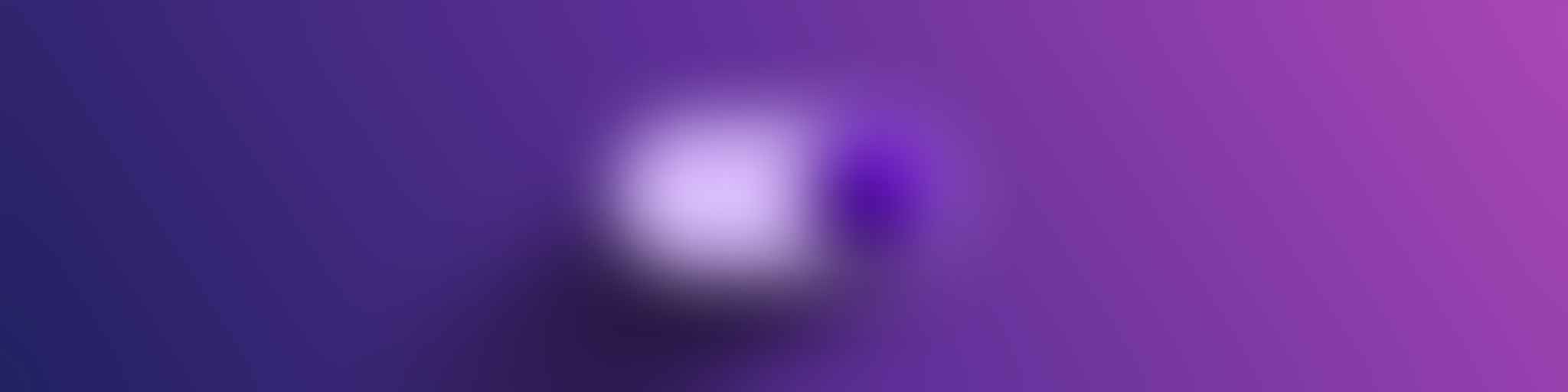 A purple and white object on a purple background